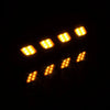 Car DC 12V White Amber COB LED DRL Fog Lights