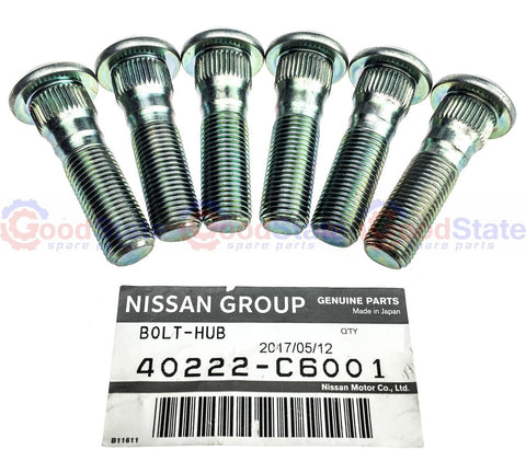 Nissan Patrol GQ Y60 GU Y61 Rear Wheel Stud Set of 6