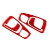 Honda S2000 Carbon Fiber Red Interior Door Handle Cover Trim (2004-2009)