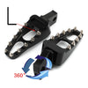 BMW R18 Classic Wide Black Driver Footpegs Footrest Kit (2020 - )