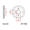 Honda ATC200X JT Sprockets 14 Tooth Front Sprocket (1986–1987)