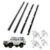 Toyota Land Cruiser 1999-2007 Front Door Glass Weatherstrip Vent Set