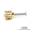 Harley Dyna Cafe Racer Brass 1" Handlebar Riser Clamps
