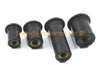 Well Nuts 8mm M4, 10mm M5, 13mm M6 Rubber Wellnuts Wall Cavity Fixings