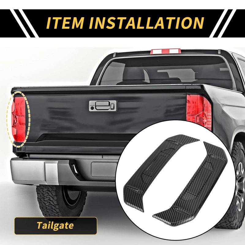 Toyota Tundra Carbon Fiber Tail Light Lamp Strip Trim (2022-2024)