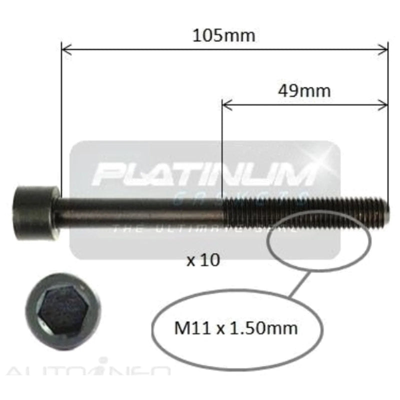 Mazda 323 BJ 4cyl 2.0L Cylinder Head Bolt Set (2001-2003)