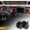 Jeep Wrangler (2001-2006) Coin Holder Black Cup Holder Insert