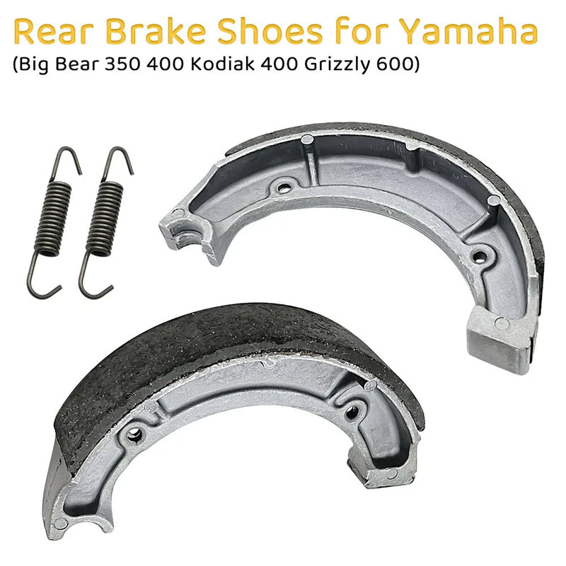 Yamaha Big Bear 350 / 400 YFM 2 x Rear Brake Shoes (1996–2004)