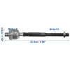 Infiniti G35 (2003-2007) w / Boots Black 4 Pcs Front Inner Tie Rods
