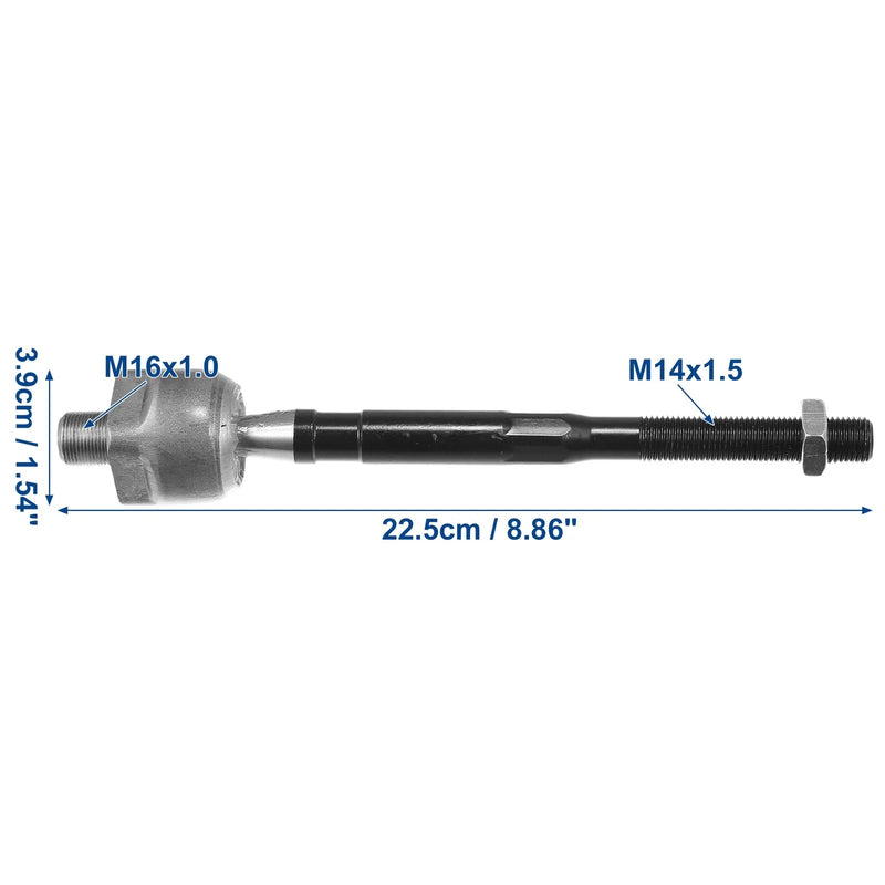 Infiniti G35 (2003-2007) w / Boots Black 4 Pcs Front Inner Tie Rods