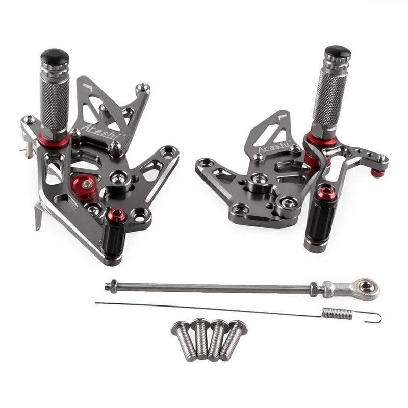 Suzuki Hayabusa GSX1300R (1999-2023) Grey Rearsets Footpegs Footrests