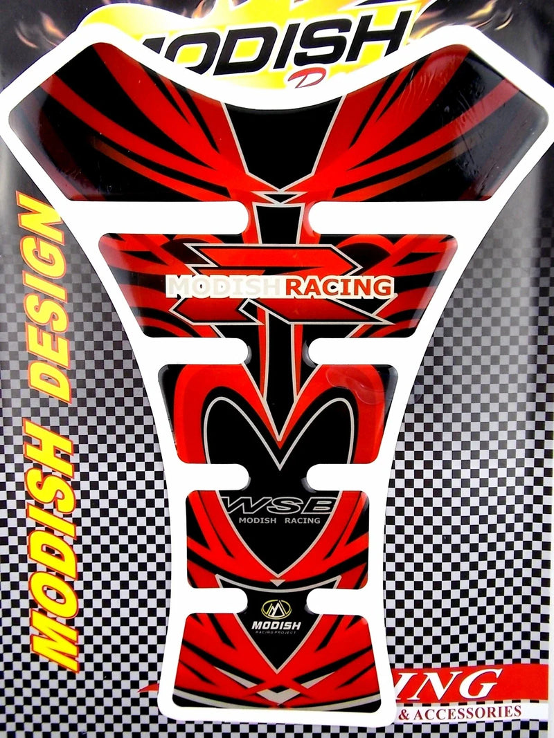 WSB Modish Racing Motorcycle Tank Pad Sticker Protector