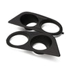 BMW E46 M3 Front Bumper Fog Light Covers LH & RH Matte Black (2001-2006)