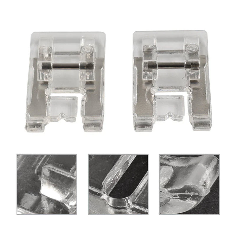 Juki Brother Singer Janome Babylock 2 x Satin Stitch Snap-On Presser Feet