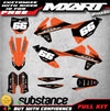 KTM SX 125 Custom Decals Full Sticker Kit (2016-2018)
