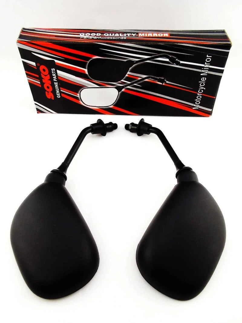 Yamaha XT660R Black Oval Soko Rear View Mirrors (2004-2015)