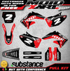 Honda CRF 450 (2002-2004) - SPARK Style Stickers Full Custom Graphic Kit