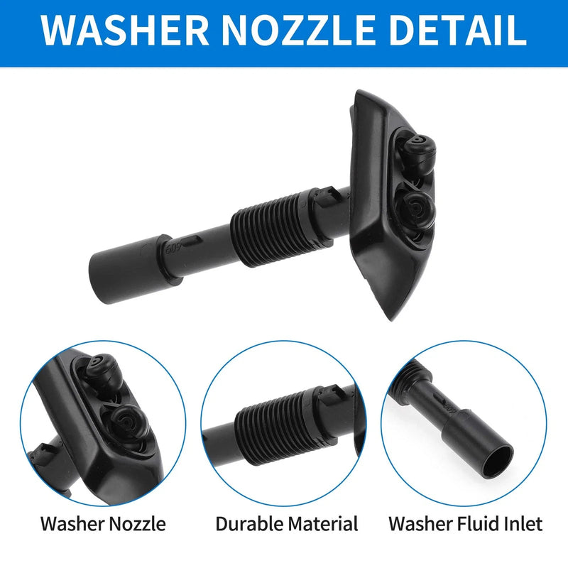 BMW 740iL 740i 750iL Front Left Side Headlight Washer Nozzle