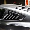 Ford Mustang Glossy Black Side Vent Window 1/4 Quarter Scoop Louvers (2015-2022)
