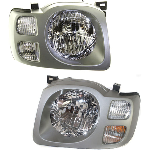 Headlight Set For 2002-2004 Nissan Xterra Driver and