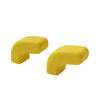 Jeep Wrangler JK JL JT Front Bumper Tow Hook Covers Yellow (2007-2023)