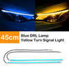 Car () 2 x Blue 45cm Flexible LED Strip Daytime Running Lights