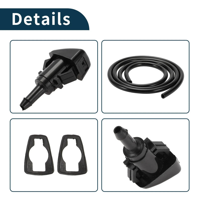 Subaru Windshield Washer Nozzle & Gasket, Fluid Hose (2008-2014)
