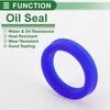 Oil Seal TPU 28x38x7mm High Pressure Rotary Shaft Seal Blue 5 Pcs
