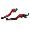 Kawasaki ZX1400 ZX14R ZZR1400 Red Extendable Brake Clutch Levers (06-17)