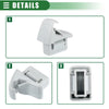 Mitsubishi Lancer (2006-2017) Gray Car Sun Visor Holder Clips