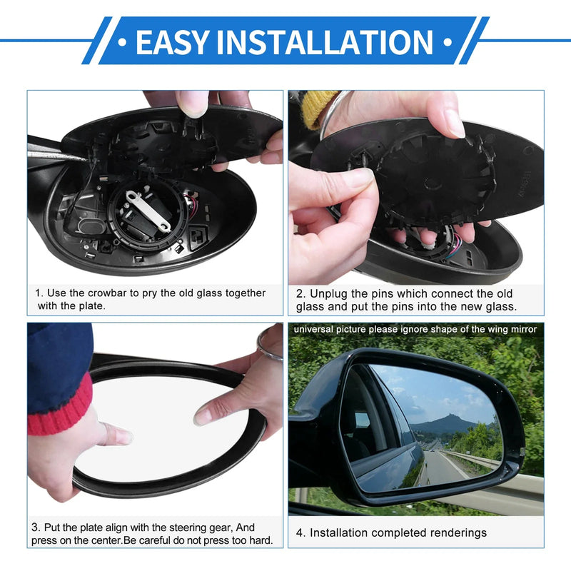 Ford F250 Left Driver Side Lower Mirror Glass (2005-2023)