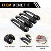 Dodge Ram 1500 (2002-2008) Glossy Black Set Car Door Handle Protector