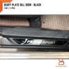 Mitsubishi Pajero Sport Matte Black Door Sill Scuff Plates (2015-2024)
