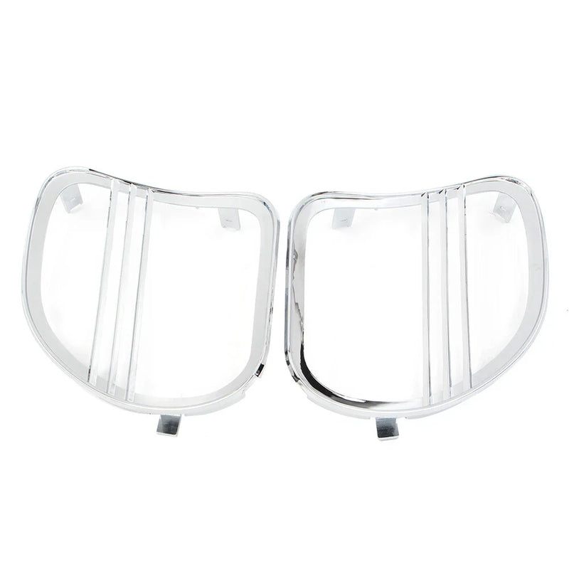 Harley Road Glide FLTRX Chrome Tri-Line Speaker Grills Covers (2015-2021)
