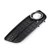 Audi A5 Left Front Bumper Fog Light Grille Cover w/ Chrome Ring (2008-2011)