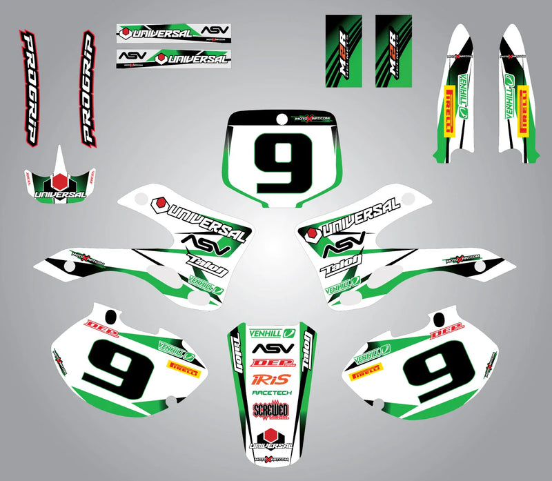 Kawasaki KX 250 (1999-2002) Stickers Decals Custom Graphic Kit