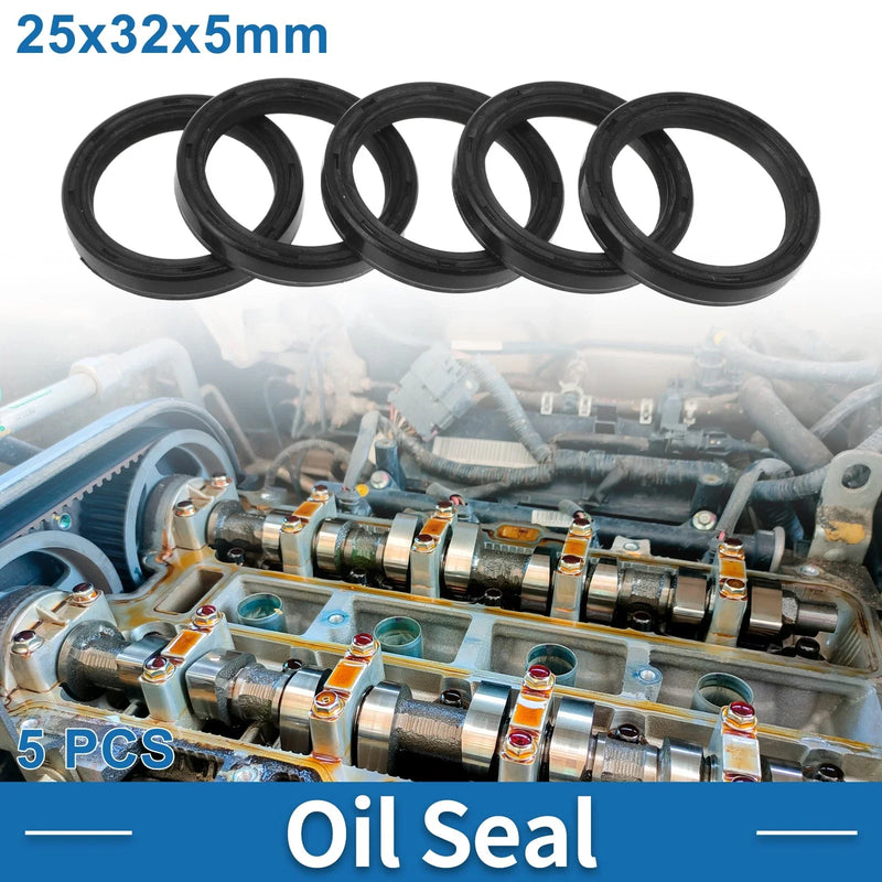 Make Model Oil Seal 25x32x5mm Black 5 Pcs