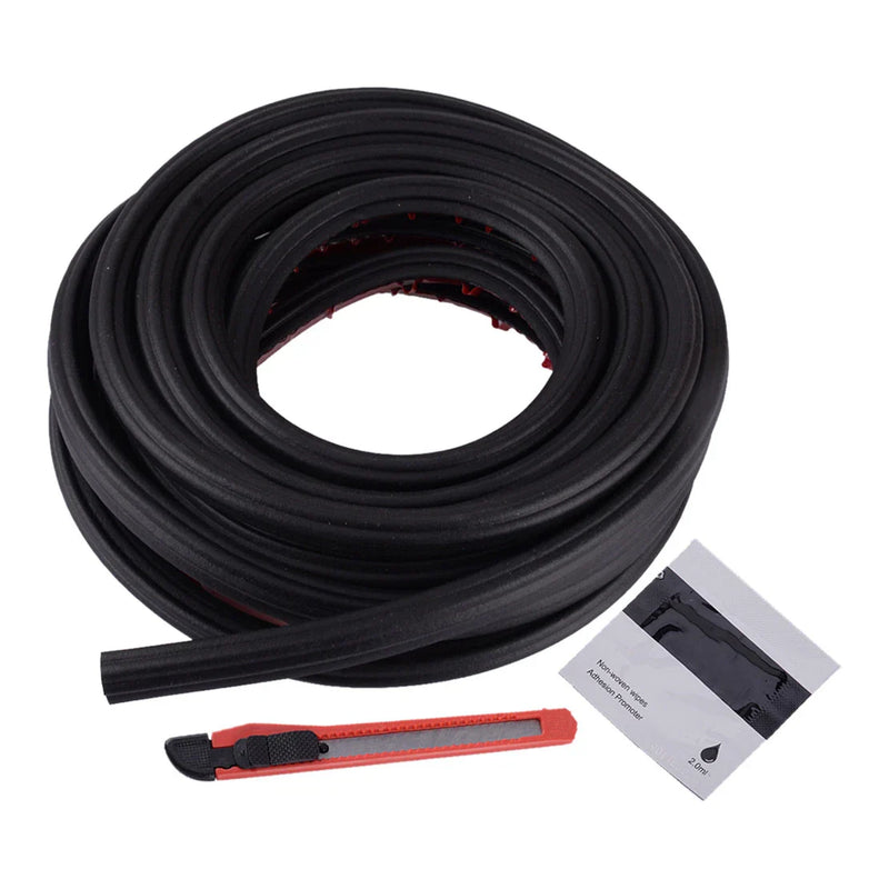 Universal Vehicles 5M 3-Layer Rubber Car Door Seal Strips Weatherstrip