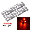 Various Vehicles 20 x T10 5-SMD 5050 Red LED Light Bulbs ( Specified)