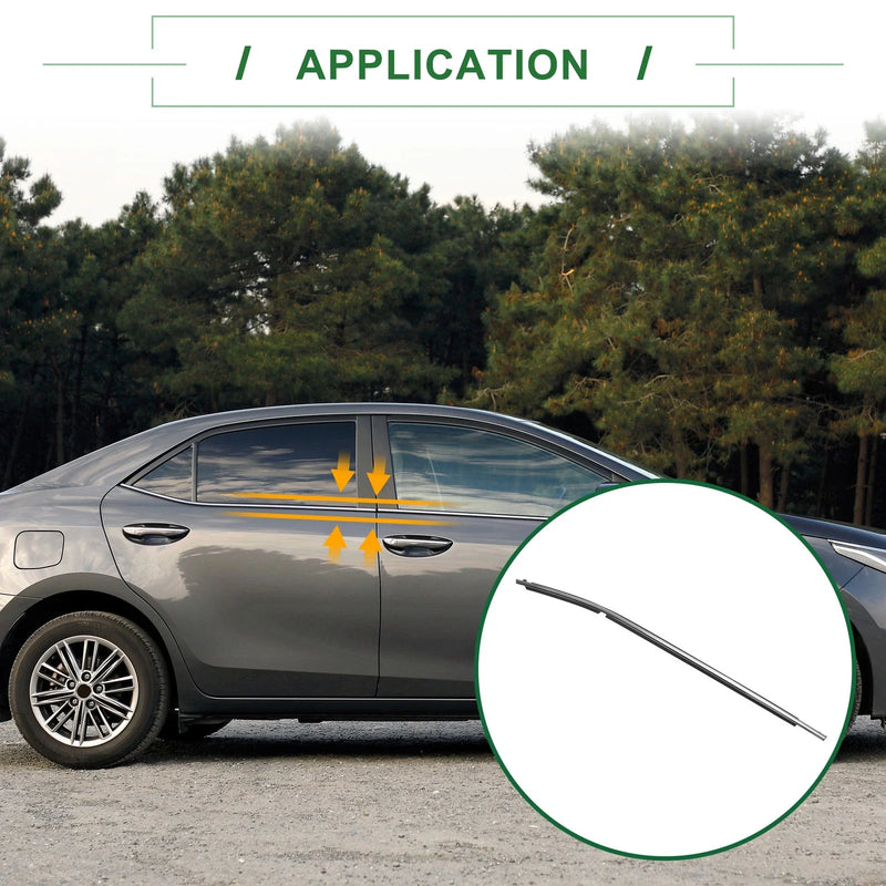 Toyota Corolla Rear Weatherstrip Window Seals (2014-2018)