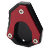 KAWASAKI Ninja 400, Versys 650, KLX 250 CNC Red Foot Stand Side Extension Plate