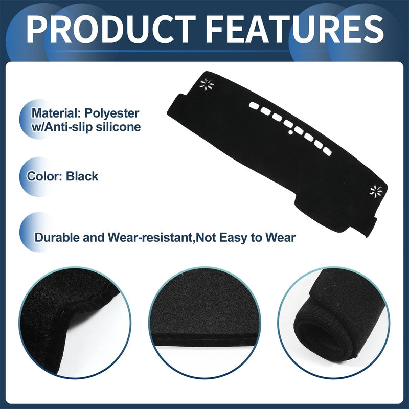 Toyota Camry XV70 Series Black Dashboard Cover Mat (2018-2023)