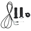 GY6 125-150CC Hand Grip 1 Pair Throttle Line Cable Black