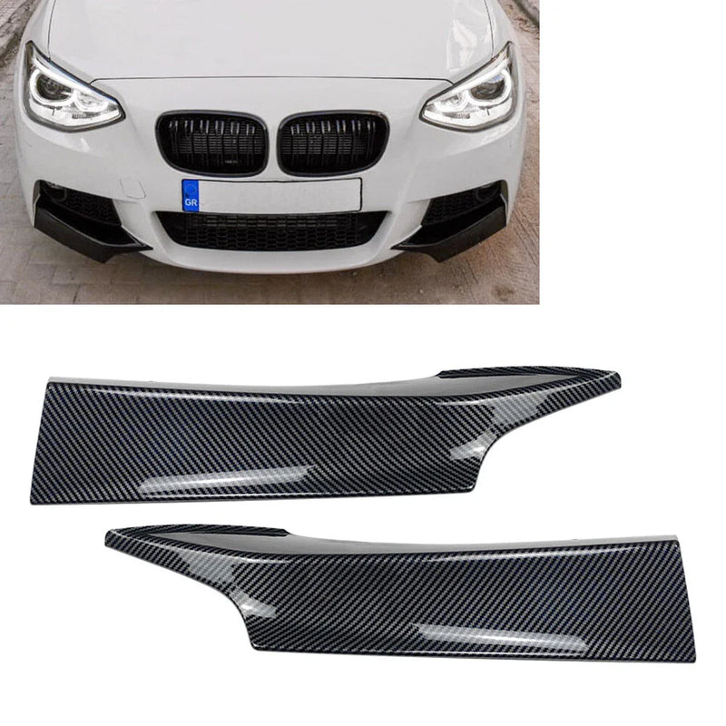 BMW 1 Series F20 / F21 Carbon Look Front Bumper Splitter Cover (2011-2015)