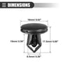 Honda 15 x Fender Liner Bumper Cover Push-Type Clips (No. 90667TC0U01ZA)
