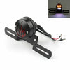 Chopper Cafe Racer Bobber Black License Plate with Tail Light