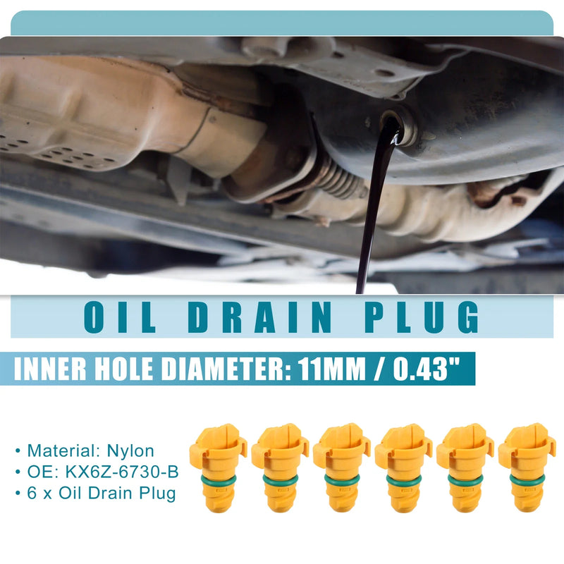 Ford F-150 6 x Engine Oil Drain Plugs (2017-2022)