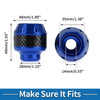 Motorcycle Frame Sliders Falling Protection Aluminum Alloy Blue 2 x