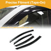 Ford Fusion (2006-2012) Side Vent Visors Black Window Deflectors 1 Set