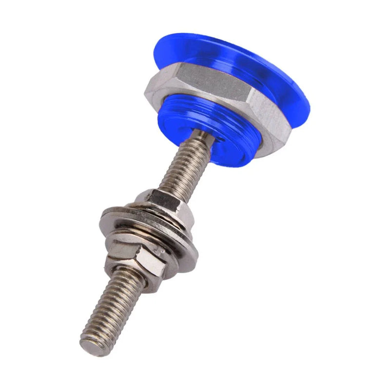 Universal Car 25mm Blue Front Bumper Hood Pin Lock Latch Catch